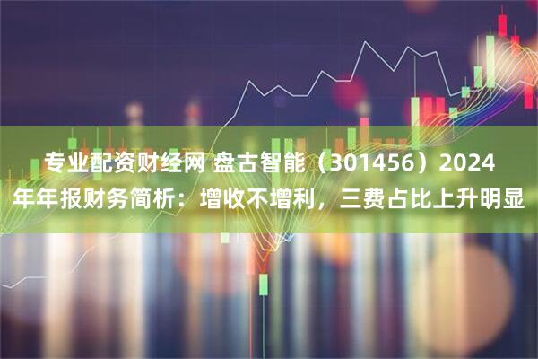 专业配资财经网 盘古智能（301456）2024年年报财务简析：增收不增利，三费占比上升明显